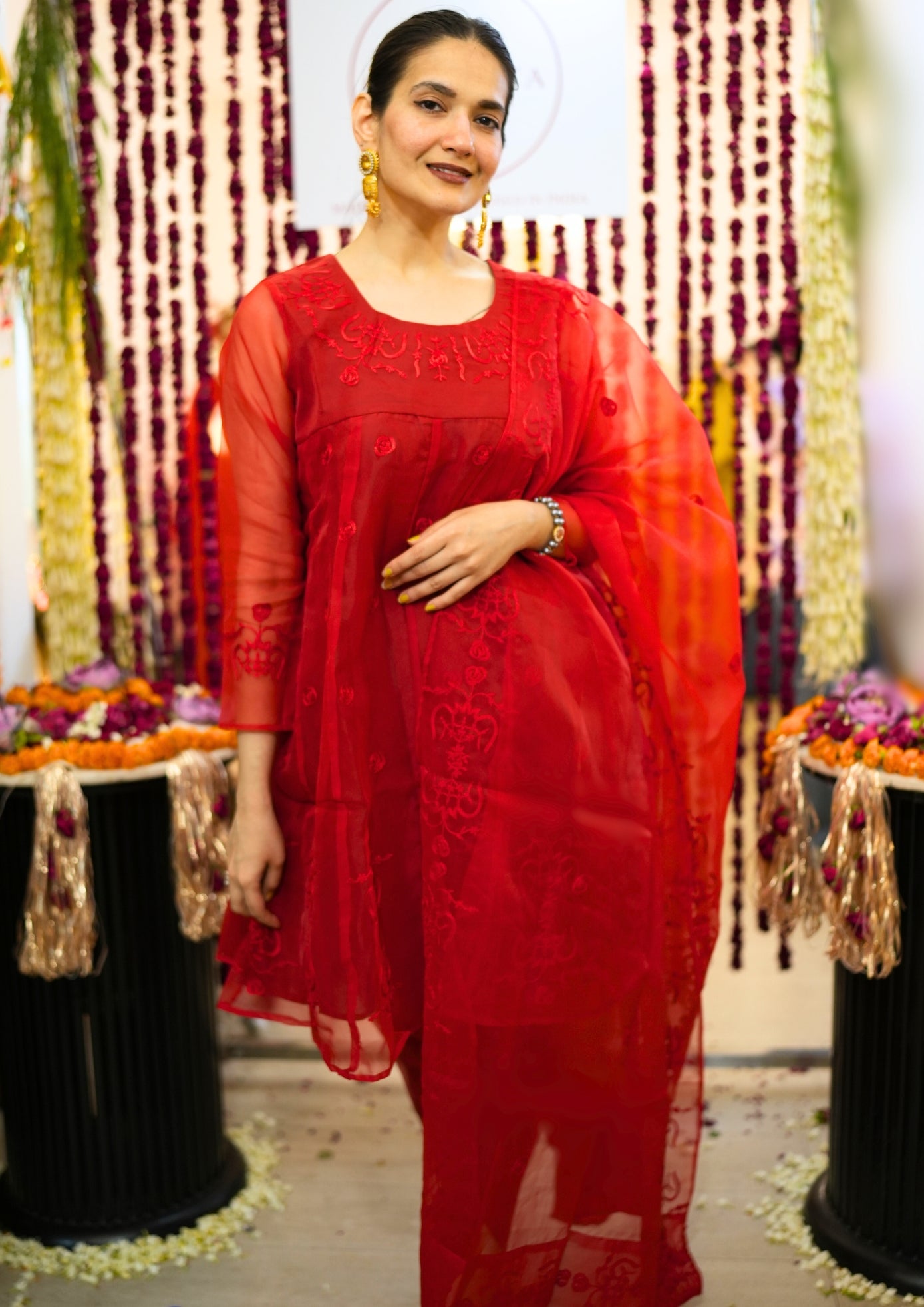 Red Gulaab Rani Suit - 3 Day Delivery