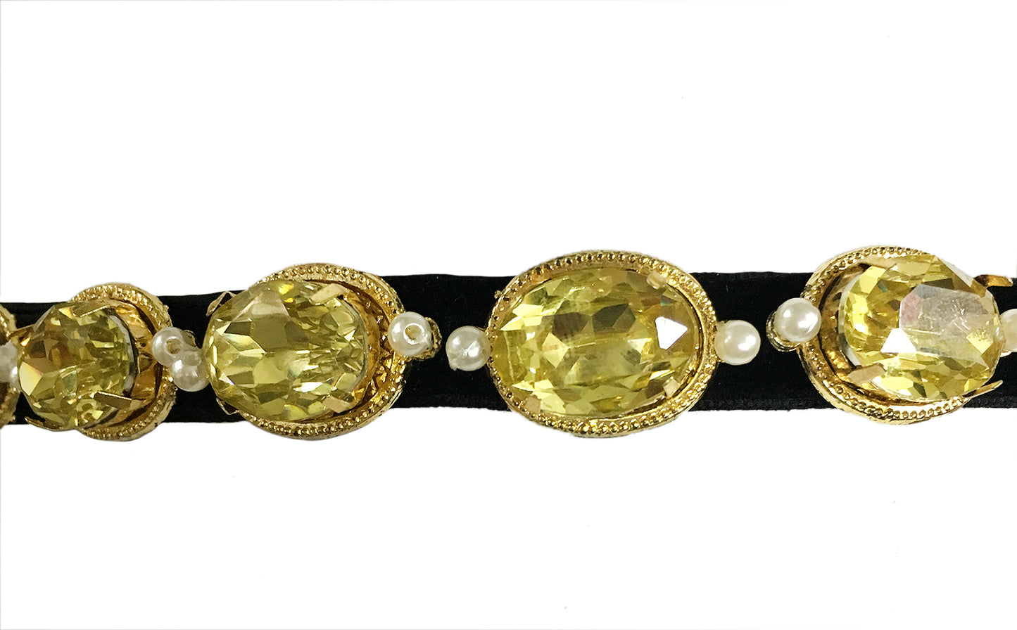 Gold Plated Jonquil pearl Hairband